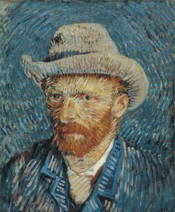 Autoportrait avec chapeau de feutre, 1887-88