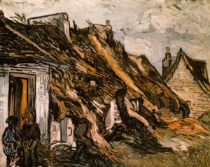 Chaumières à Chaponval - Vincent van Gogh