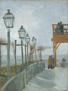 Terrasse et belvédère au Moulin de Blute-Fin, Montmartre, début 1887 - Vincent van Gogh