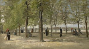 Terrasse dans le Jardin du Luxembourg - Vincent van Gogh