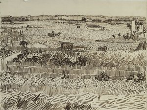 La Moisson en Provence pour Émile Bernard, 1888