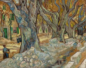 Les Grands Platanes Les Réparateurs de routes à Saint-Rémy, 1889 - Vincent van Gogh