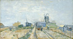 Jardins potagers et le Moulin de Blute-Fin à Montmartre - Vincent van Gogh