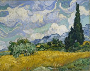 Champ de Blé avec Cyprès - Vincent van Gogh