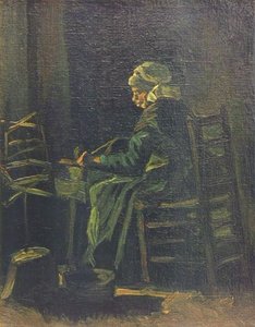 Femme au rouet, 1885