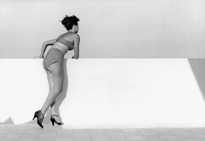 Baigneuse, Italie, vers 1955 (épreuve à la gélatine argentique)