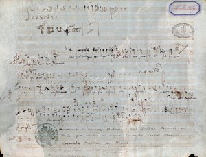 Page de partition pour Le pirate, opéra de Vincenzo Bellini - Vincenzo Bellini