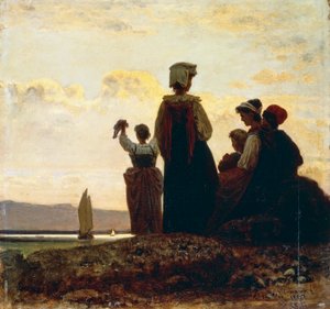 Retour du bateau de pêche (paranza) - Vincenzo Cabianca