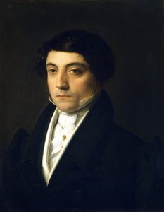 Portrait de Gioacchino Rossini (1792-1868) jeune - par Vincenzo Camuccini (1771-1844), vers 1830. Huile sur toile. Dim. 46,5 x 37 cm. Museo Teatrale alla Scala, Milan (Musée du théâtre de la Scala) - Vincenzo Camuccini