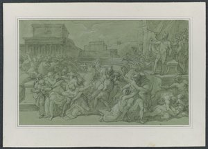 Enlèvement des Sabines, vers 1820 - Vincenzo Camuccini