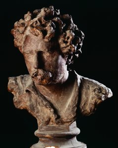 Portrait du peintre Fortuny (cire)