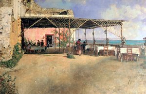 Taverne à Posillipo, 1886 - Vincenzo Migliaro
