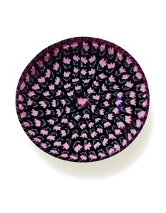 Plat "murrine" à tulipe - Vincenzo Moretti