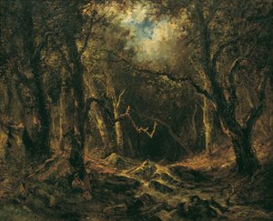 Intérieur de forêt - Virgilio Narcisso Díaz de la Peña