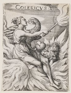 Tempérament colérique, c.1530-62 (gravure)