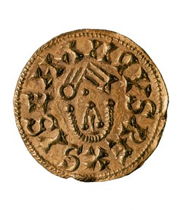 Tremissis (ou triens) du roi Sisenand, frappé à Tarraco, Espagne, VIIe siècle - Visigothic