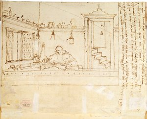 Un philosophe avec un stylo à la main, 1502-1505