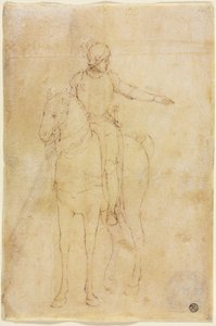 Figure armée à cheval, vers 1450 - Vittore Carpaccio