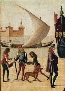 Légende de Sainte Ursule : arrivée des ambassadeurs (détail) - Vittore Carpaccio