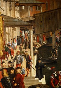 Le Miracle de la Relique de la Sainte Croix au Pont du Rialto à Venise (détail)