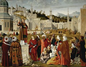 Le Sermon de Saint Étienne à Jérusalem - Vittore Carpaccio