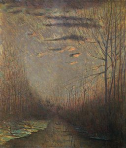 Canal au coucher du soleil - Vittore Grubicy de Dragon