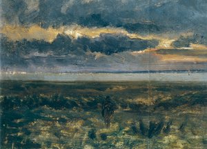 Coucher de soleil sur la mer - Vittorio Avondo
