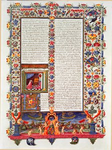 Page du manuscrit de la Bible de Borso d