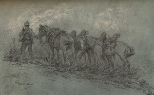 Étude à la craie par Vittorio Guaccimanni, vers 1900 - Vittorio Guaccimanni