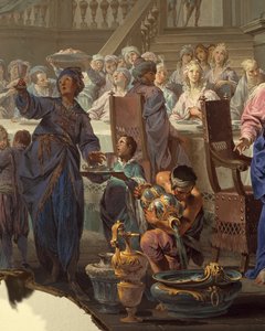 Noces de Cana par Vittorio Maria Bigari, détail