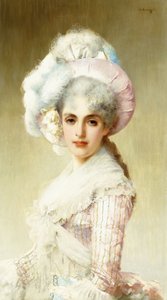 Dame Élégante en Rose - Vittorio Matteo Corcos