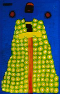 Barbaro, par Vittorio Zecchin (1878-1947), assiette en verre mosaïque créée par Artisti Barovier pour la Biennale de Venise en 1914