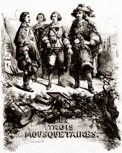 Page de titre de "Les trois mousquetaires". - Vivant (after) Beauce
