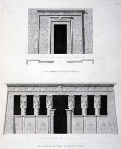 Une porte et une passerelle au temple de Tentyris, 19e siècle - Vivant Denon