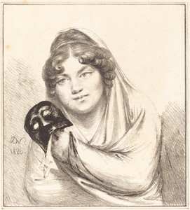 Fille avec un masque