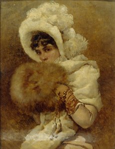 Fille avec un manchon, 1884