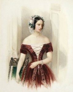 Portrait de la duchesse Alexandra Nikolaievna de Russie - Vladimir Ivanovich Hau