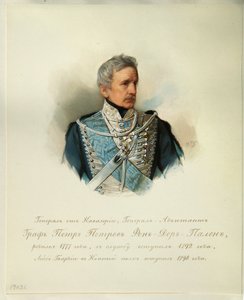 Portrait du général comte Peter Petrovich von der Pahlen - Vladimir Ivanovich Hau