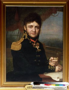 Portrait du navigateur et officier Yuri Lisyansky - Vladimir Lukich Borovikovsky