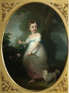 Portrait de Yelena Naryshkina enfant, début des années 1790 - Vladimir Lukich Borovikovsky