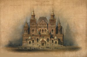 Projet approuvé du bâtiment du Musée Historique, 1875 - Vladimir Ossipovitch Sherwood