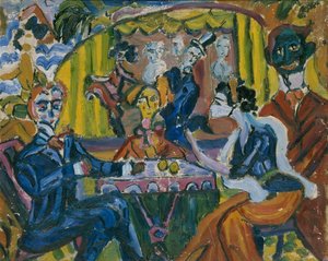 Le Cabaret du Chien Errant à Saint-Pétersbourg, années 1910 - Vladimir Vladimirovich Dmitriyev