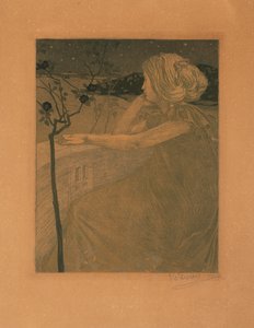 Méditation sur le balcon, 1899-1900 - Vojtěch Preissig