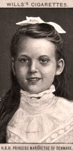 S.A.R. la princesse Margrethe de Danemark, 1908 - WD and HO Wills