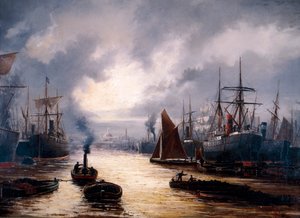 Le bassin de Londres, 1892 - WJ Baker