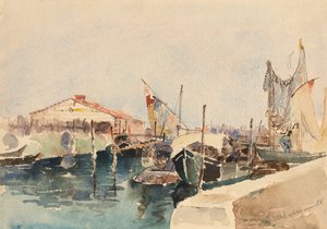 Bateaux de pêche de Chioggia - W.J. Schladermandt