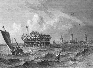 Calais depuis la mer - W.P.