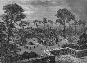 Vue de Coomassie, vers 1880