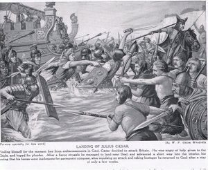 Débarquement de Jules César, illustration de 