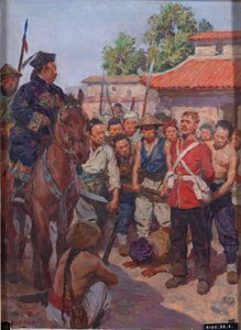 Le soldat Moyse, du 3e régiment de pied (East Kent, The Buffs), refusant de s